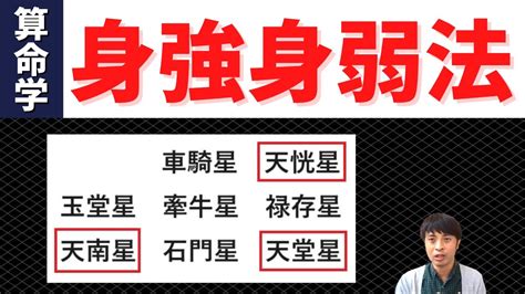 身強 身弱|身強身弱法、エネルギー点数で現実社会でのタフネス。